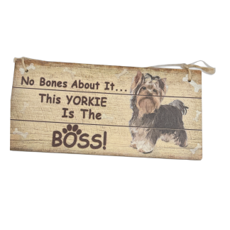 Yorkie Dog Plaque