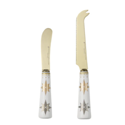 MW White Christmas Spreader & Cheese Knife Set Gift Boxed