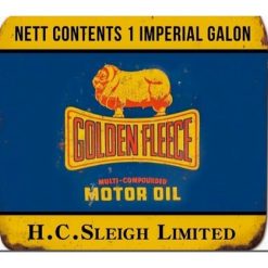 Golden Fleece Embossed Tin Sign
