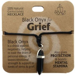Black Onyx For Grief Necklace