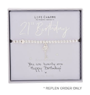 Life Charms Bracelet 21st Birthday