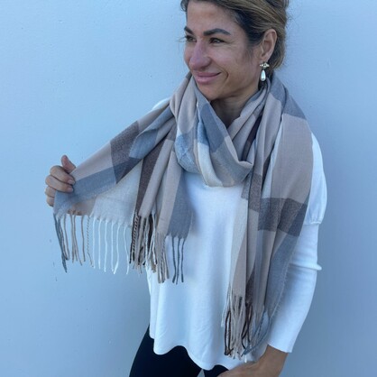 Scarf Woven Winter Light