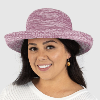 Classic Breton Lined Hat - Old Rose Pink R35L