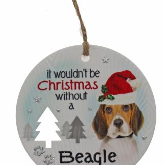 Beagle Xmas Plaque