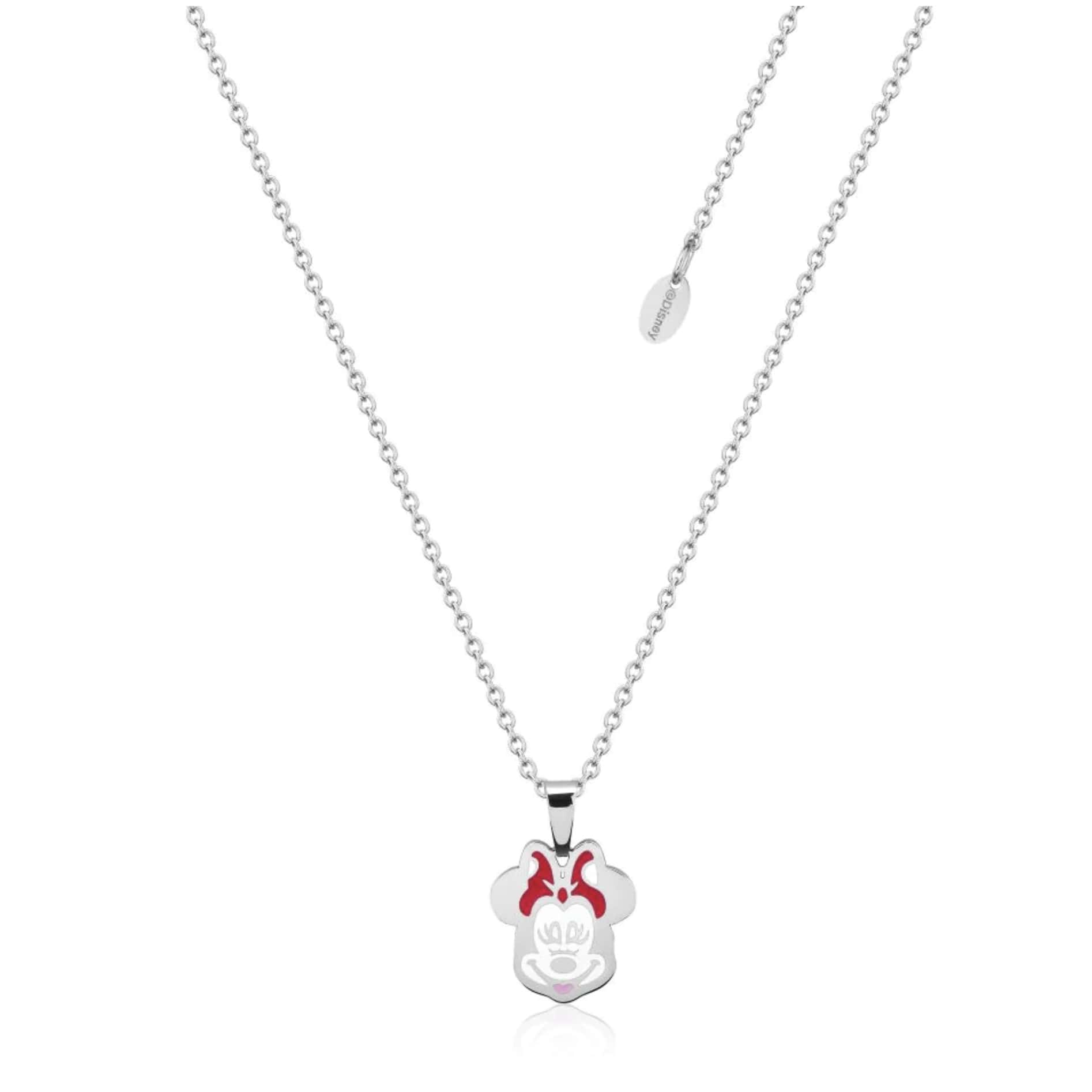 Minnie Mouse Enamel Necklace