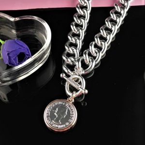 Necklace Chunky Coin Jewellery 50cm