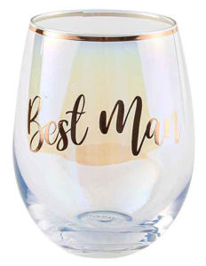 Best Man Stemless Wine