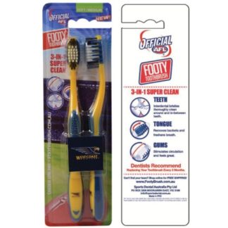 West Coast Eagles Toothbrush Twin Pack