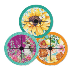 Wine Glass Coasters Citrus Burst