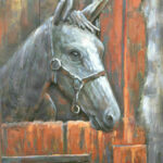 Stable Wall 3d Pressed Horse