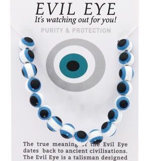 The Protective Evil Eye White Resin Bracelet