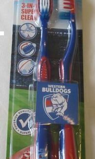 Western Bulldogs Toothbrush Twin Pack