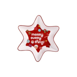 Kasey Rainbow Sparkly Season Red 21.5cm Star Dish