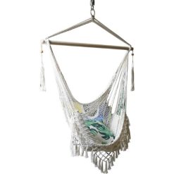 123CM Boho Macrame Hanging Chair