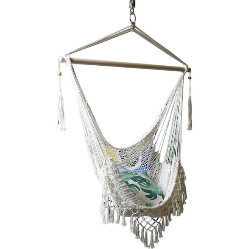 123CM Boho Macrame Hanging Chair