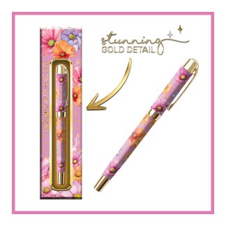 Printed ball point pen Wistful Wildflowers