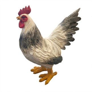 Resin Rooster 8.5x17.5x20.5cm