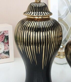 Ribbed Ginger Jar Large