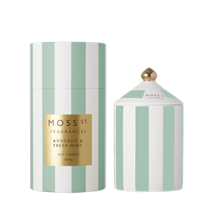 Avocado & Fresh Mint Large Ceramic Candle