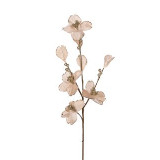 Pale Pink Velour Dogwood Spray