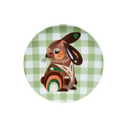 Pete Cromer Barn Friends Plate 20cm Bunny Green