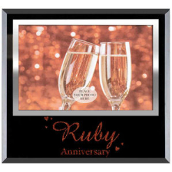 40th Ruby Anniversary Photo Frame