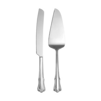 Brocade Cake Serving 2pc Stainless Steel Gift Boxed