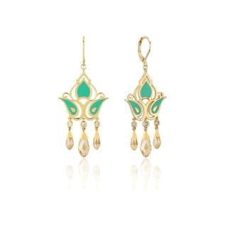 Princess Jasmine Crystal Drop Earrings