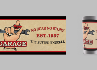 The Busted Knuckle Stainless Steel Tumbler 20 Oz