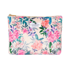 Sanctuary Studio Home & Lifestyle Velvet Cosmetic Bag-Pink Nymph