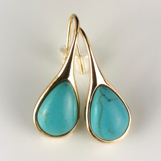 Earings Gold With Stone