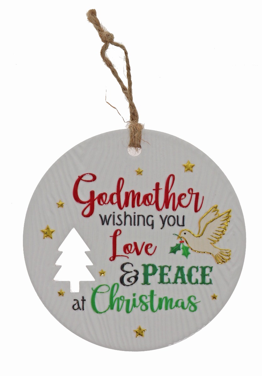 Godmother Xmas Plaque