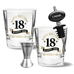18th Spirit Glass 4 Piece Gift Set