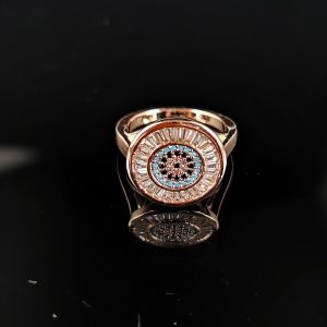 Evil Eye Coin Ring