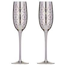 Celeste Silver 2pk Champagne Glass