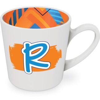 R motif mug male