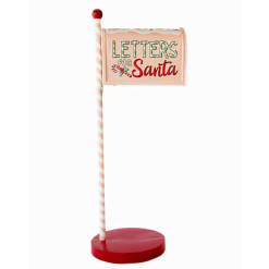 Letters For Santa Sign Post Pink & Red