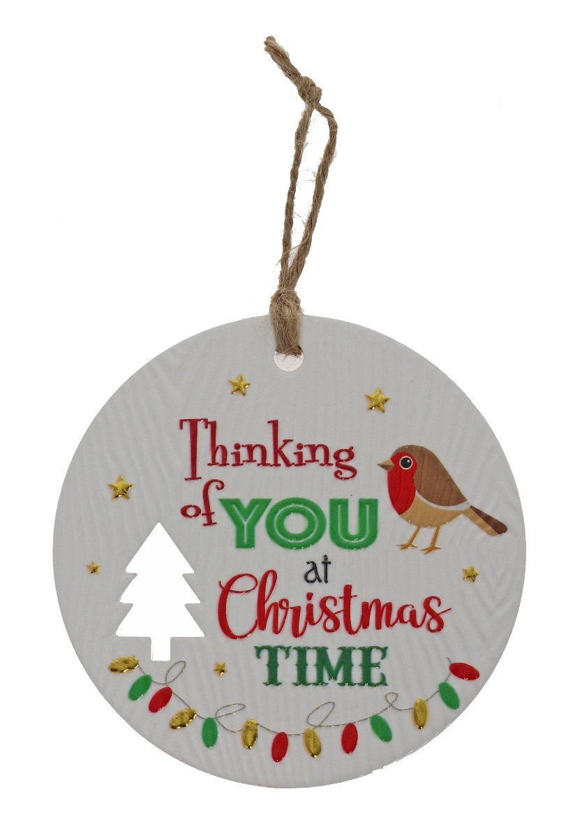 Thinking Of You At Xmas Plaque