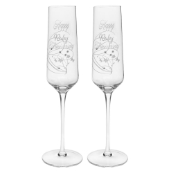Ruby Anniversary Flutes S/2