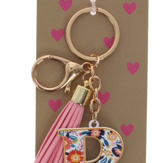 R keyring bag tag
