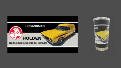 HQ SandmanYellow Stainless Steel Tumbler 20 Oz