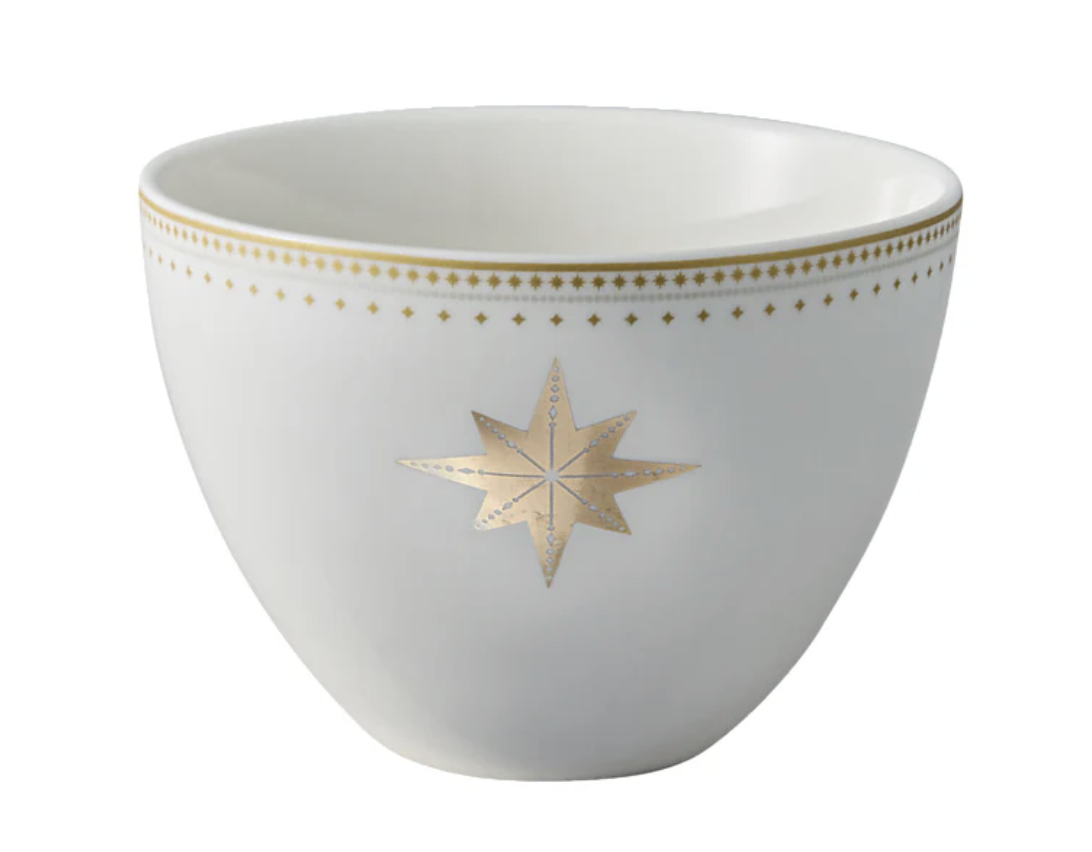 MW White Christmas Bowl 10x7.5cm Set of 3 Gift Boxed