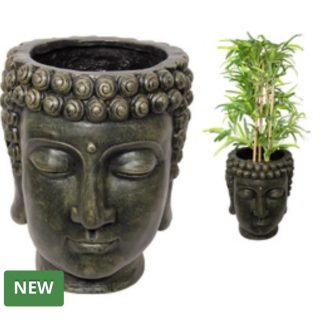 Thai Buddha Head Planter Flower Pot Ornament 42cm
