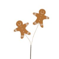 Christmas Pick- Double Foam Gingerbread Man