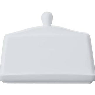 White Basics Butter Dish Gift Boxed