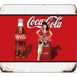 COCA COLA Flat Tin Sign