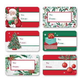 Label Gift Roll Traditional