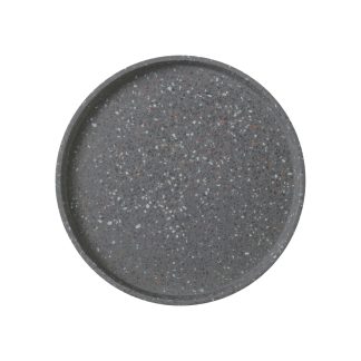 Livvi Terrazzo Round Serving Tray 36cm Charcoal Gift Boxed