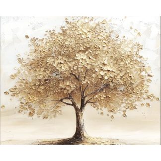 Gold Tree Oil Painting