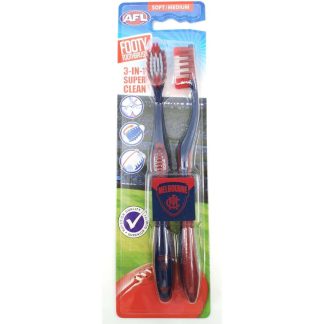 Melbourne Demons Toothbrush Twin Pack